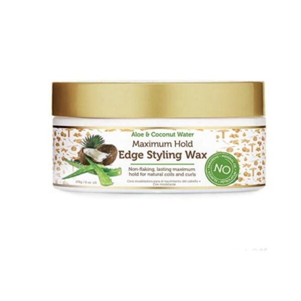 Aloe & coconut water maximum Hold Edge styling Wax
