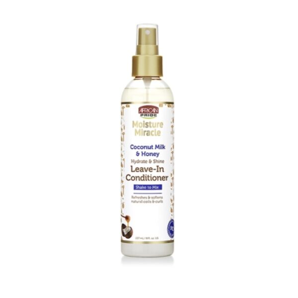 African pride moisture miracle coconut milk & honey leave-in conditioner 247ml