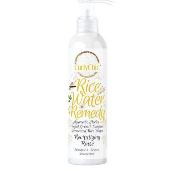 Curly chic rice water revitalizing rinse 8 fl oz