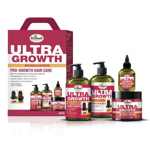 Difeel Ultra growth with Basil & Castor Oil Set of 4