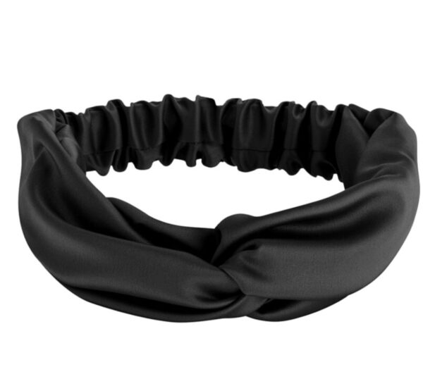 Black knotted headband -1pc