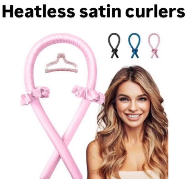 Heatless satin curlers