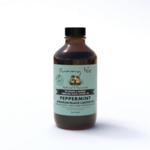 Sunny Isle Jamaican Black Castor Oil with Peppermint – 4 oz