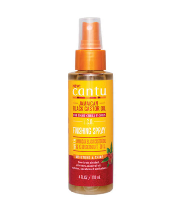 Cantu jamaican black castor oil LCO finishing spray