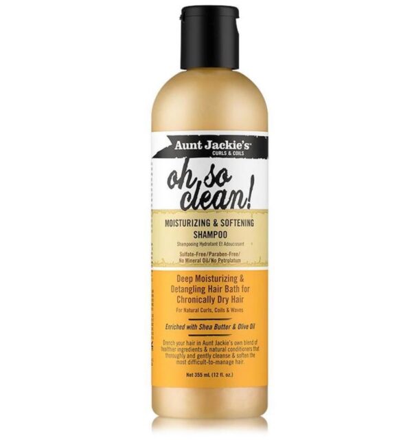 Aunt jackie's oh so clean! moisturizing & softening shampoo-12 fl oz