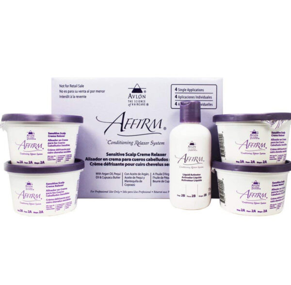 Affirm conditioning sensitive scalp relaxer system - 4pcs