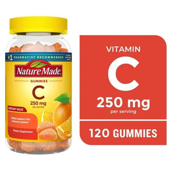 Nature made gummies C 250g per serving - 120 gummies