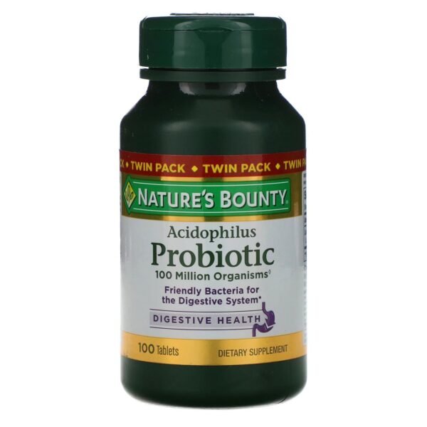 Nature's bounty acidophilus Probiotic  - 100 tablets