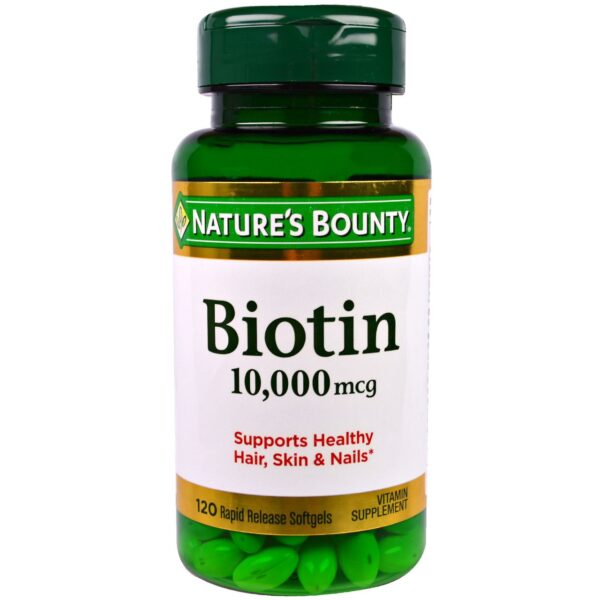 Nature's Bounty Biotin 10,000 mcg - 120 softgels