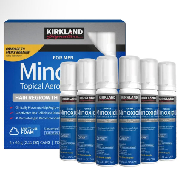 Kirkland minoxidil 5% foam version extra strength -1pc