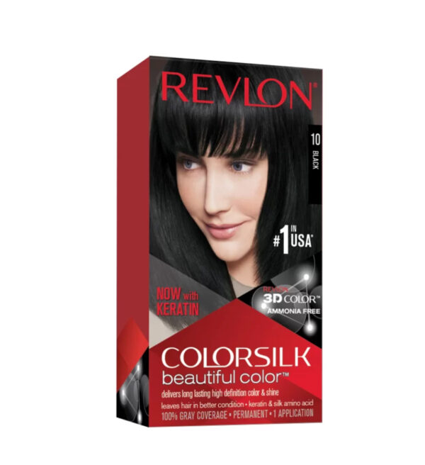 Revlon Colorsilk Permanent Hair Colour – 10 Black