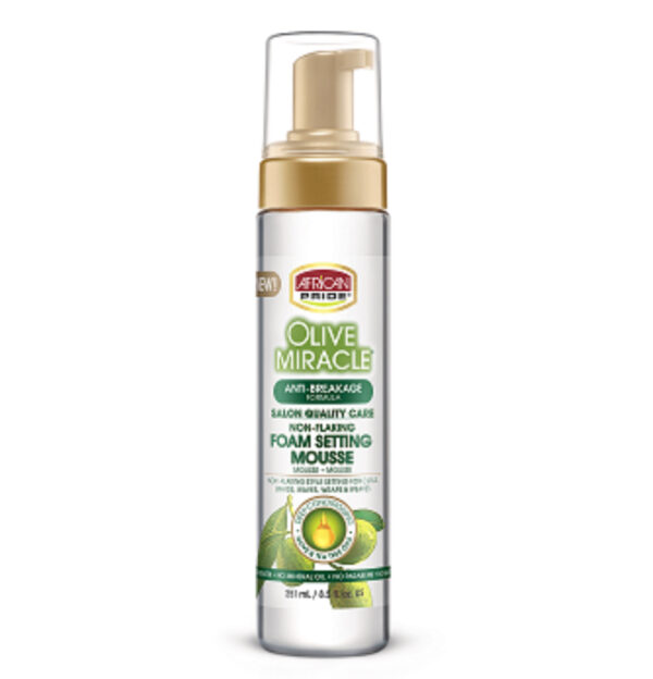African pride olive miracle foam setting mousse - 8.5oz