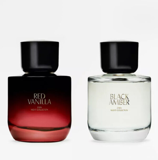 Zara Red vanilla & black Amber - 90ml x 2