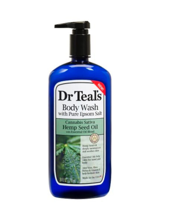 Dr Teal’s Body Wash w/ Pure Epsom Salt, Cannabis Sativa