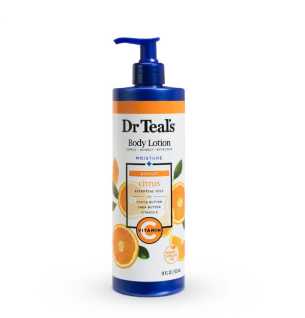 Dr Teal’s Body Lotion w/ Vitamin C & Citrus Essential Oils – 18 oz.