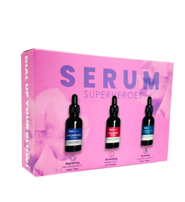 Face Facts superheros serum set of 3