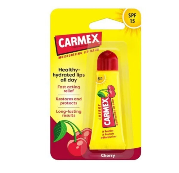 Carmex moisturizing lip balm cherry spf15 10g