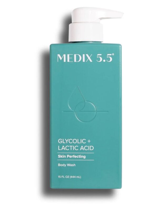 Medix glycolic + lactic acid skin perfecting body wash - 15oz