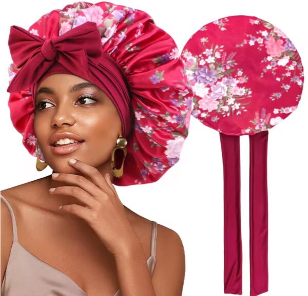 Print Belted Bonnet