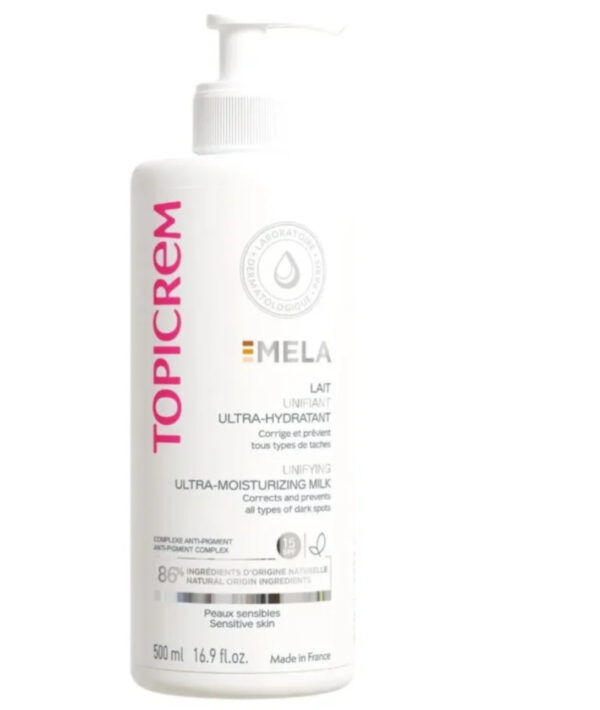 Topicrem Mela Unifying Ultra-hydrating milk - 500ml