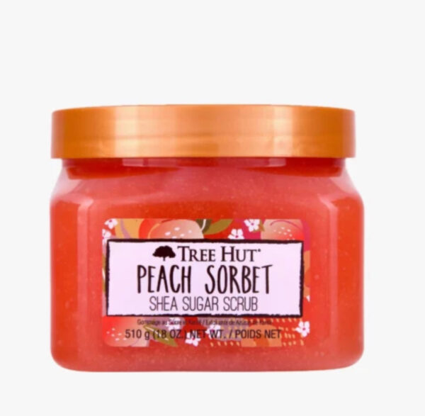 Tree Hut Peach Sorbet Shea Sugar Scrub - 18oz