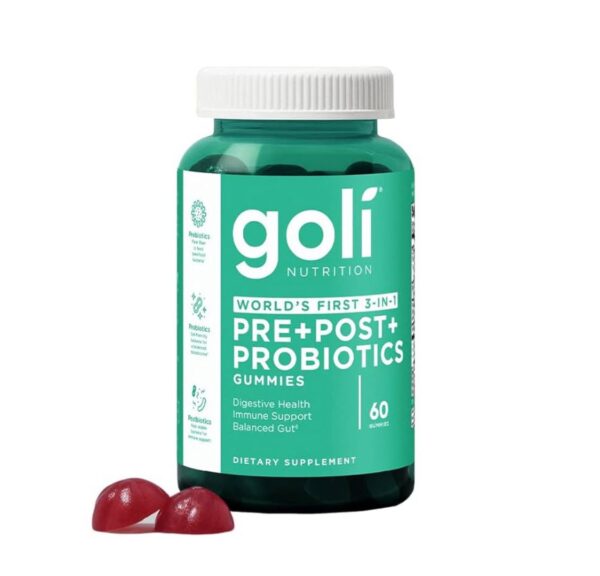 Goli Nutrition Pre+Post+Probiotics Gummies -60gummies