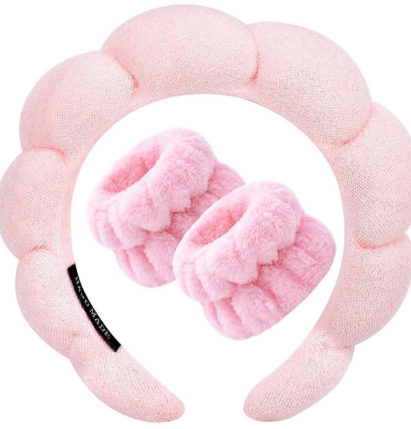 Facial Care Head and Wristband - pink/blue/black