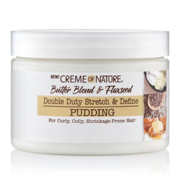 Creme Of Nature Butter Blend & Flaxseed Double Duty Stretch & Define Pudding
