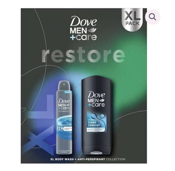 Dove Men+Care Restore Clean Comfort Duo XL Gift Set
