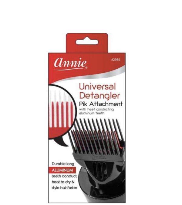 Annie Universal Fit Detangler Hair Dryer Pik / Attachment, 1 Pc