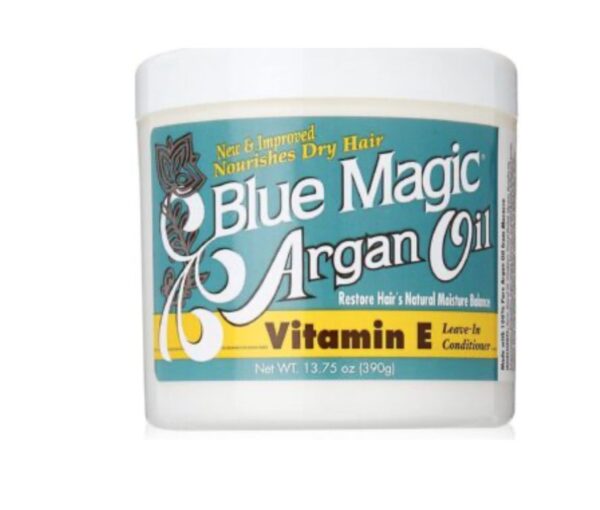 Blue Magic Argan Oil & Vitamin E leave in pomade -12oz