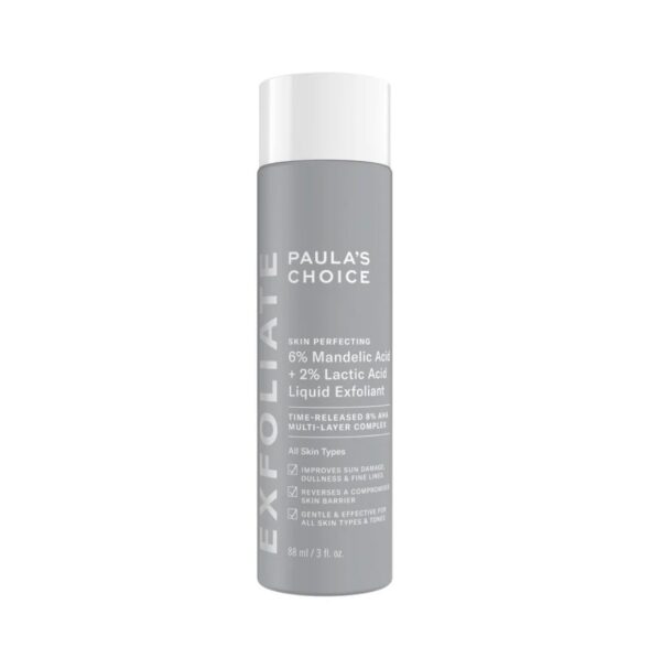 Paula's Choice skin perfecting 6% mandelic acid and 2% lactic acid liquid exfoliant - 88ml