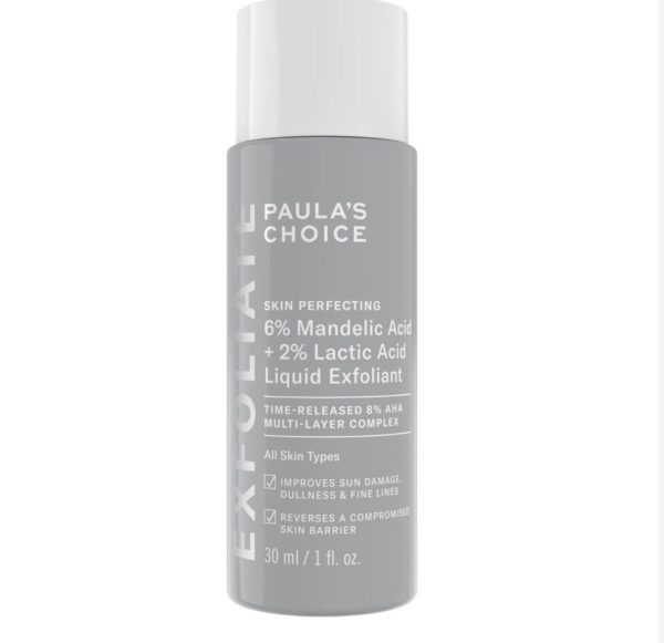 Paula's Choice skin perfecting 6% mandelic acid and 2% lactic acid liquid exfoliant - 30ml