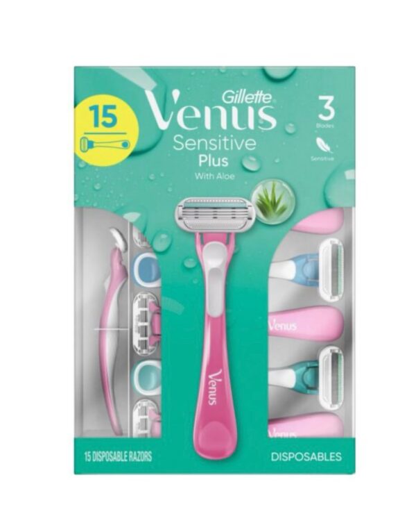 Gillette Venus sensitive plus disposable razor - 15 count