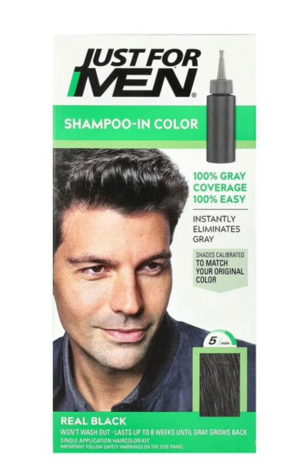 Just For Men Shampoo- In Color ,Real Black