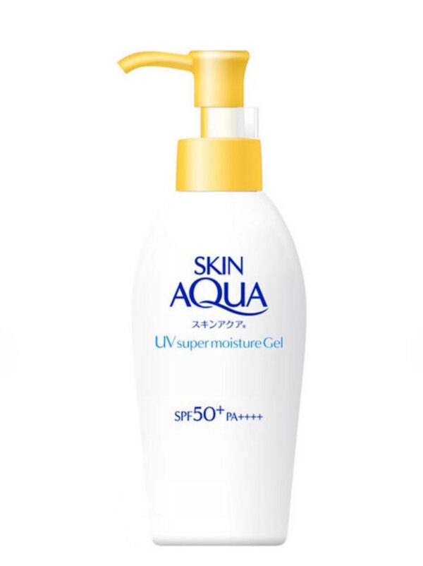 Rohto Mentholatum Skin Aqua Sunscreen Super Moisture Gel Pump SPF50+ PA++++ -140g
