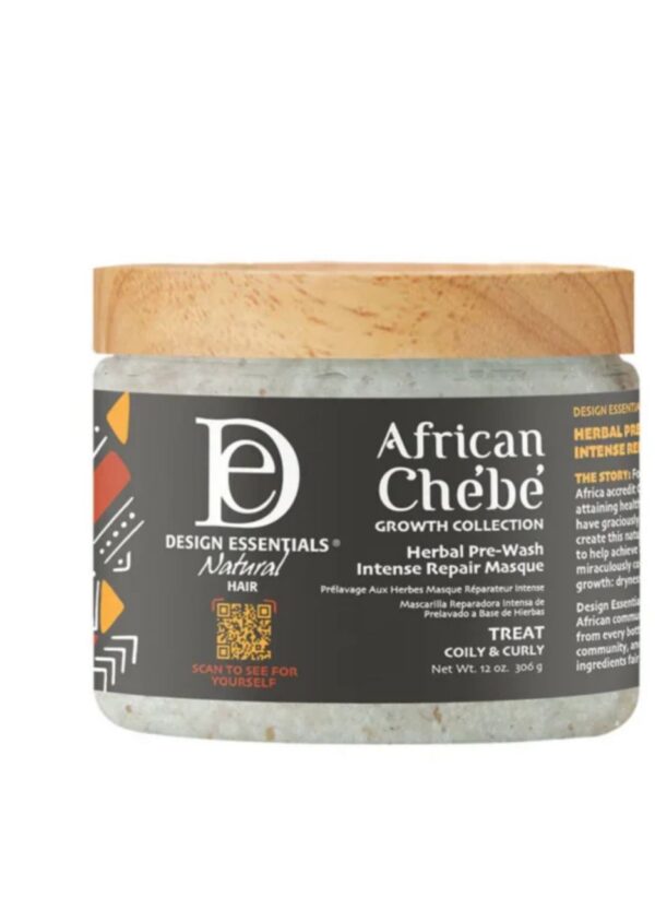Design Essentials African Chebe Herbal Pre-Wash Intense Repair Masque - 12 oz