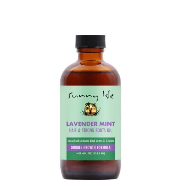 Sunny Isle Lavender Mint Hair and Strong Roots Oil -  4oz
