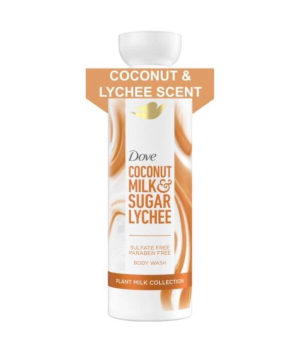 Dove Beauty Plant Milk Cleansing Body Wash – Coconut Milk & Sugar Lychee – 17.5 fl oz