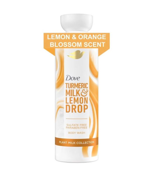 Dove Beauty Plant Milk Cleansing Body Wash – Turmeric & Lemon – 17.5 fl oz