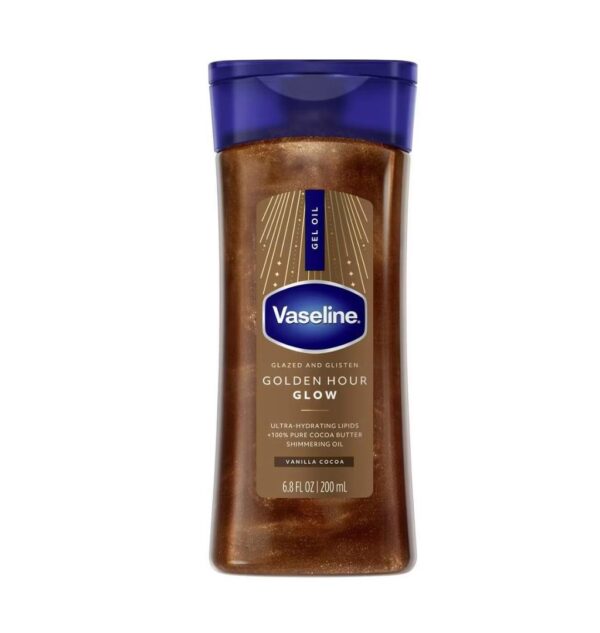 Vaseline Glazed and Glisten Golden Hour Body Gel Oil Glow