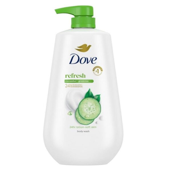 Dove Body Wash With Pump Refresh Cucumber & Green Tea, 30.6 oz