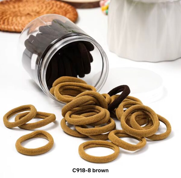 Cotton elastic hair ties - Mochas