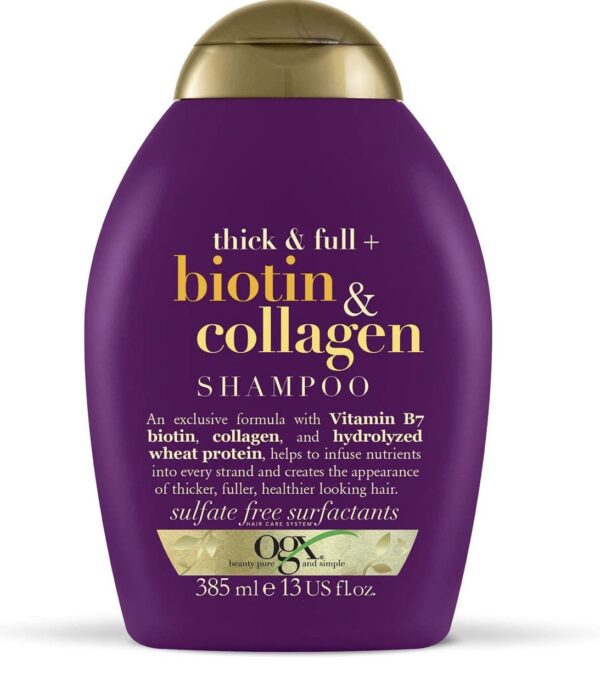 OGX Thick and Full Biotin and Collagen Volumising Thickening Shampoo-385 ml