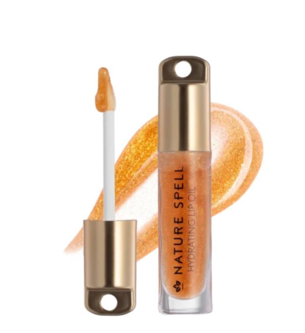 Nature Spell Hydrating Lip Oil – Cairo Golden Shimmer