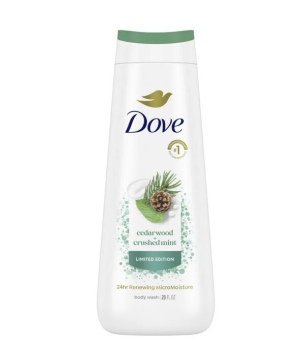Dove Moisturizing Body Wash for Women Cedarwood & Crushed Mint -20 oz