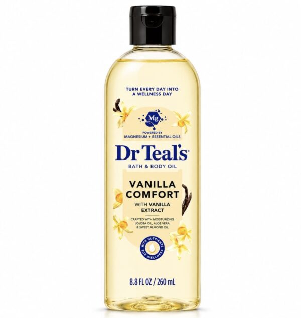 Dr Teals Vanilla Comfort Body Oil - 8.8oz/260ml