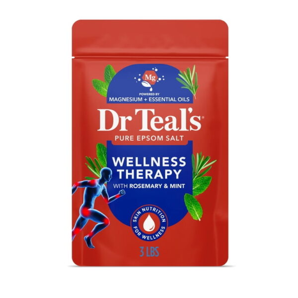 Dr Teals Pure Epsom Salt - Wellness therapy with Rosemary & mint - 3lbs
